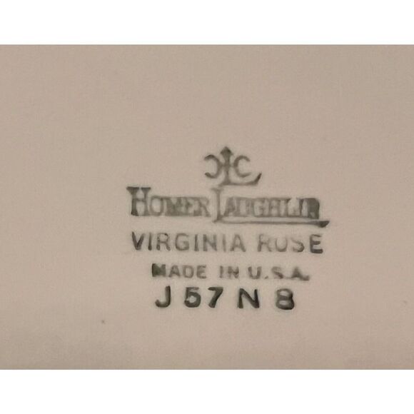 Homer Laughlin Virginia Rose 1 Soup Bowl 8 1/2"  AZ-38 Replacement 1940 Vintage - Picture 5 of 8